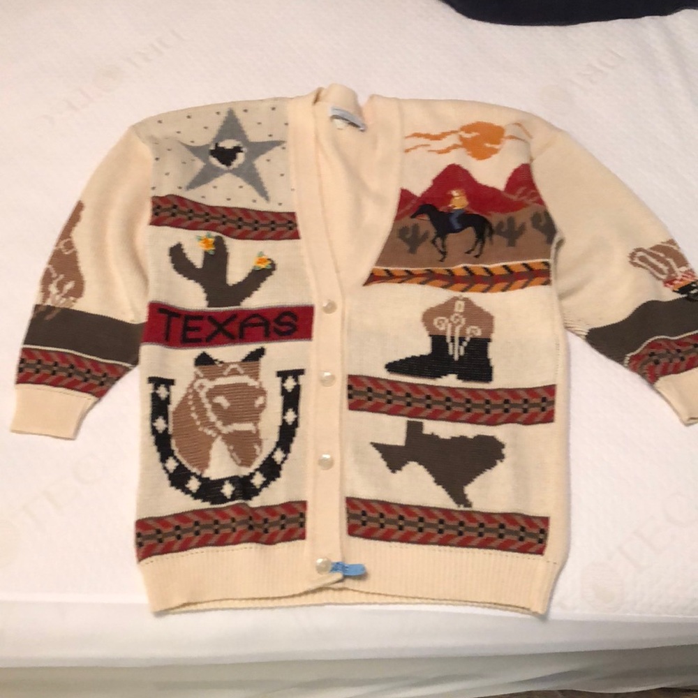Western themed cardigan